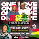 ONE LOVE REGGAE THURSDAYS 12th May (Celebrating Bob Marley’s Day)